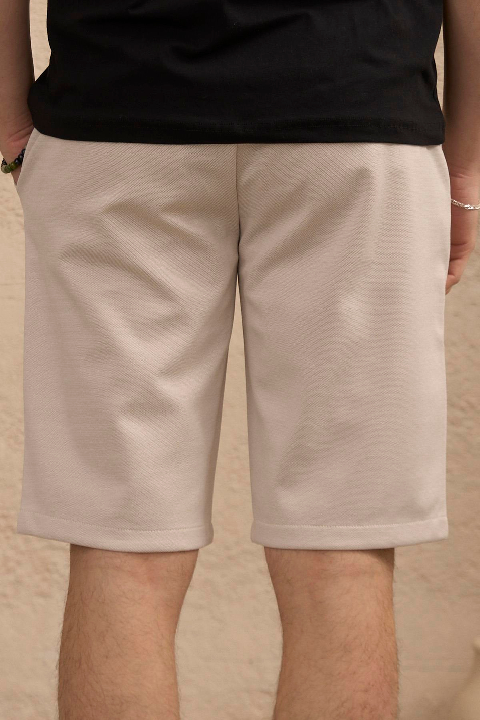 Erkek Beli Lastikli Rahat Kesim Taş Şort