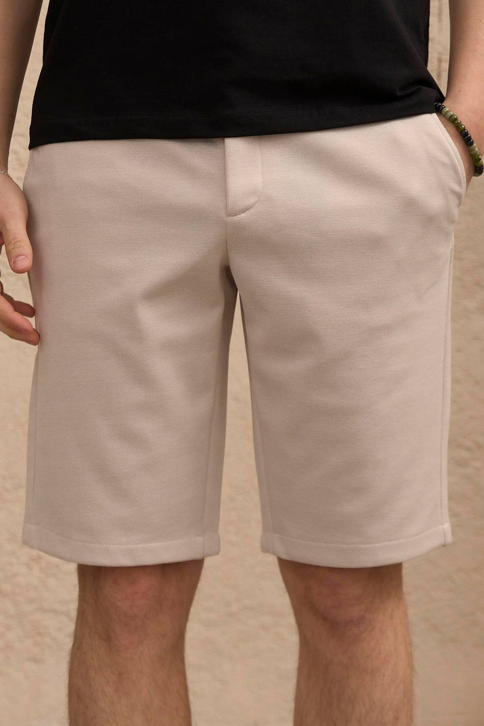 Erkek Beli Lastikli Rahat Kesim Taş Şort