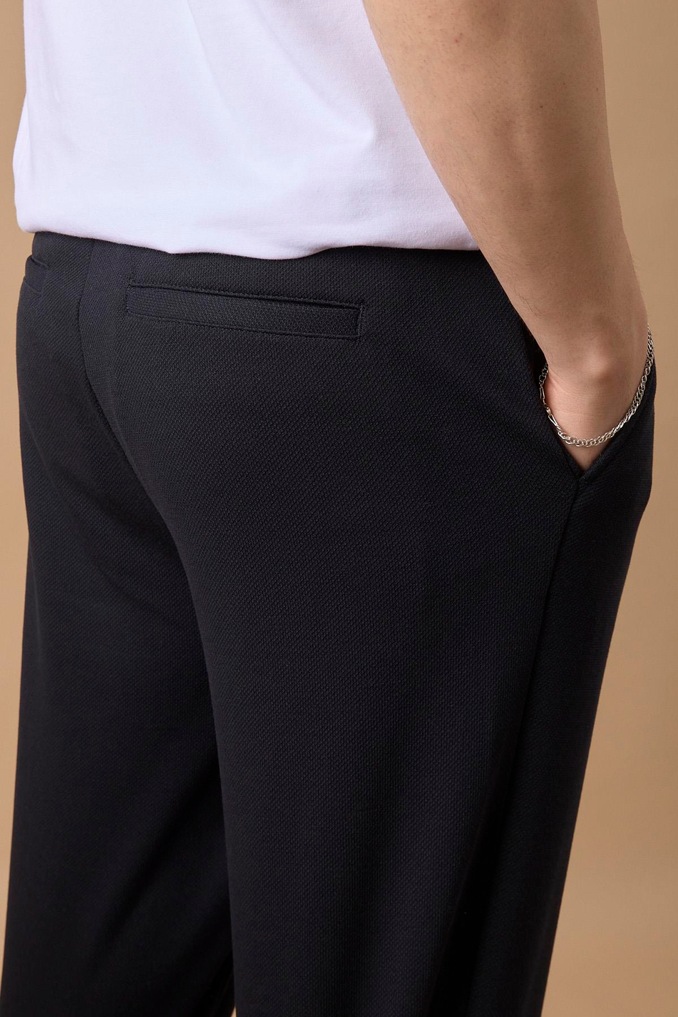 Erkek Regular Fit Orta Bel Düz Paça Lacivert Pantolon