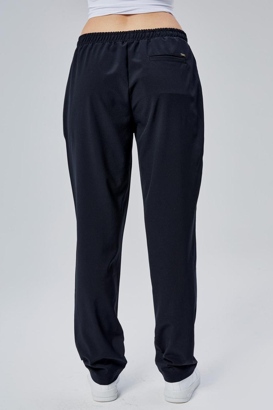 Kadın Beli Lastikli Siyah Pantolon