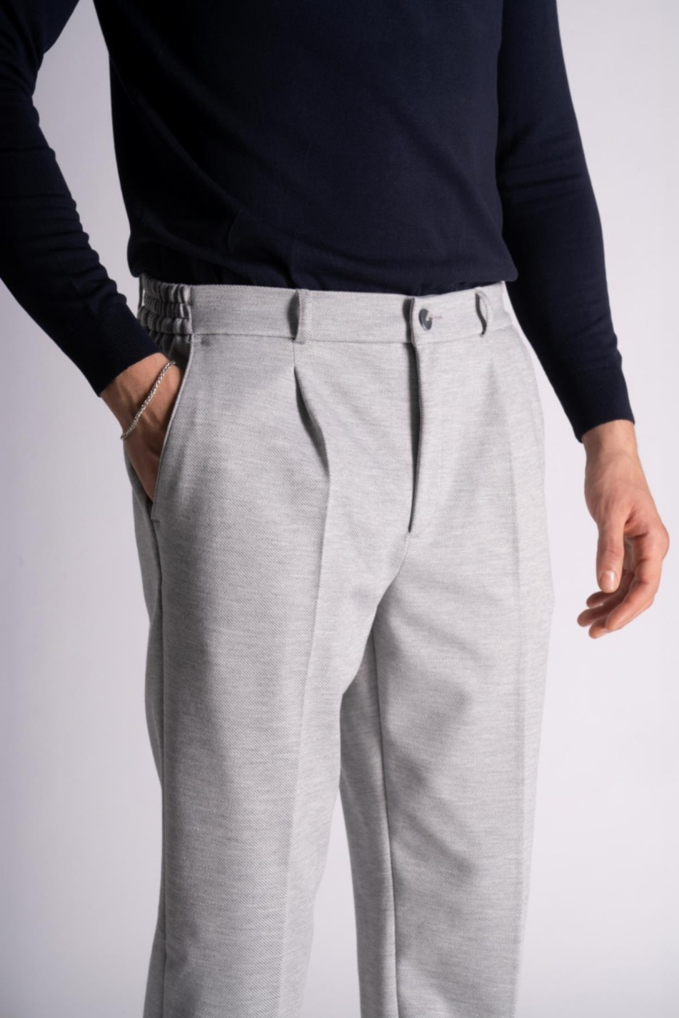 Yan Lastikli Rahat Chino Pantalon