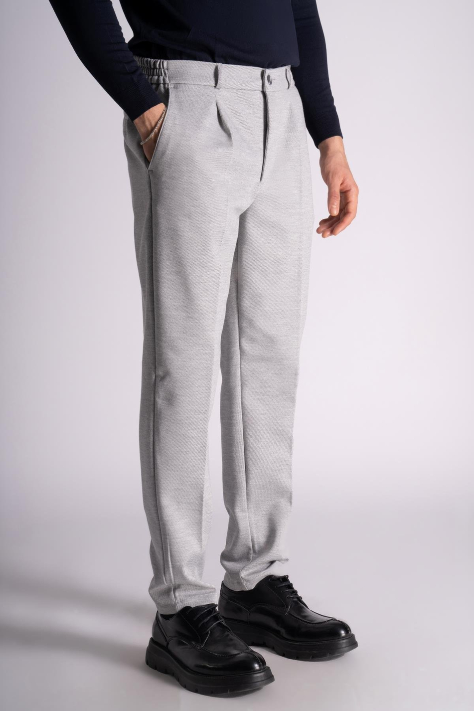 Yan Lastikli Rahat Chino Pantalon