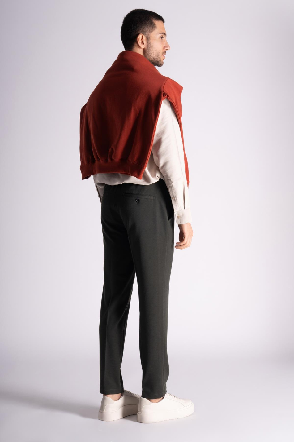 Yan Lastikli Rahat Chino Pantalon