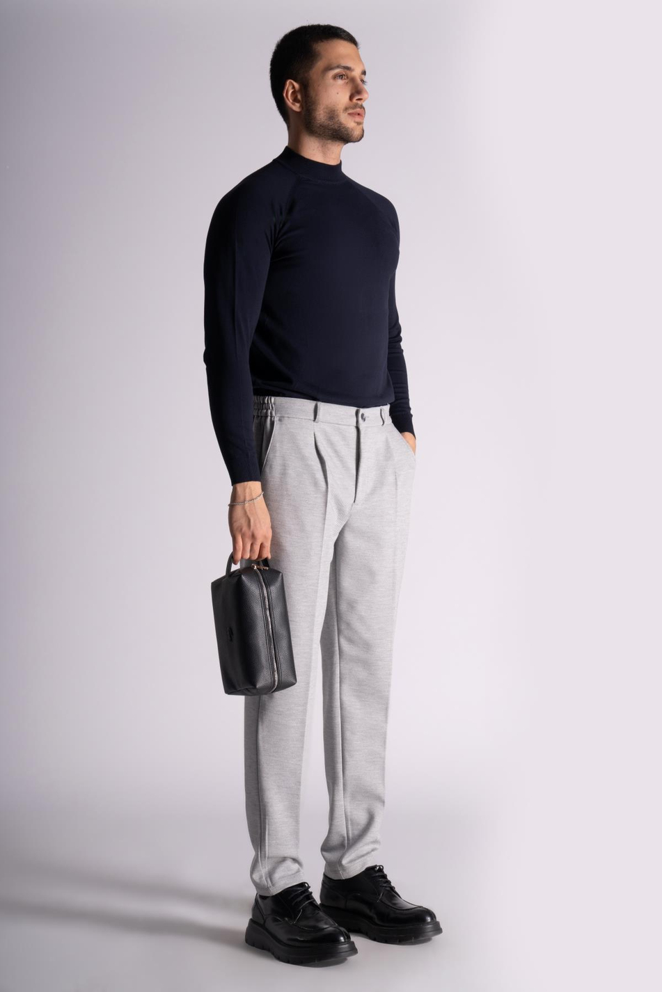 Yan Lastikli Rahat Chino Pantalon