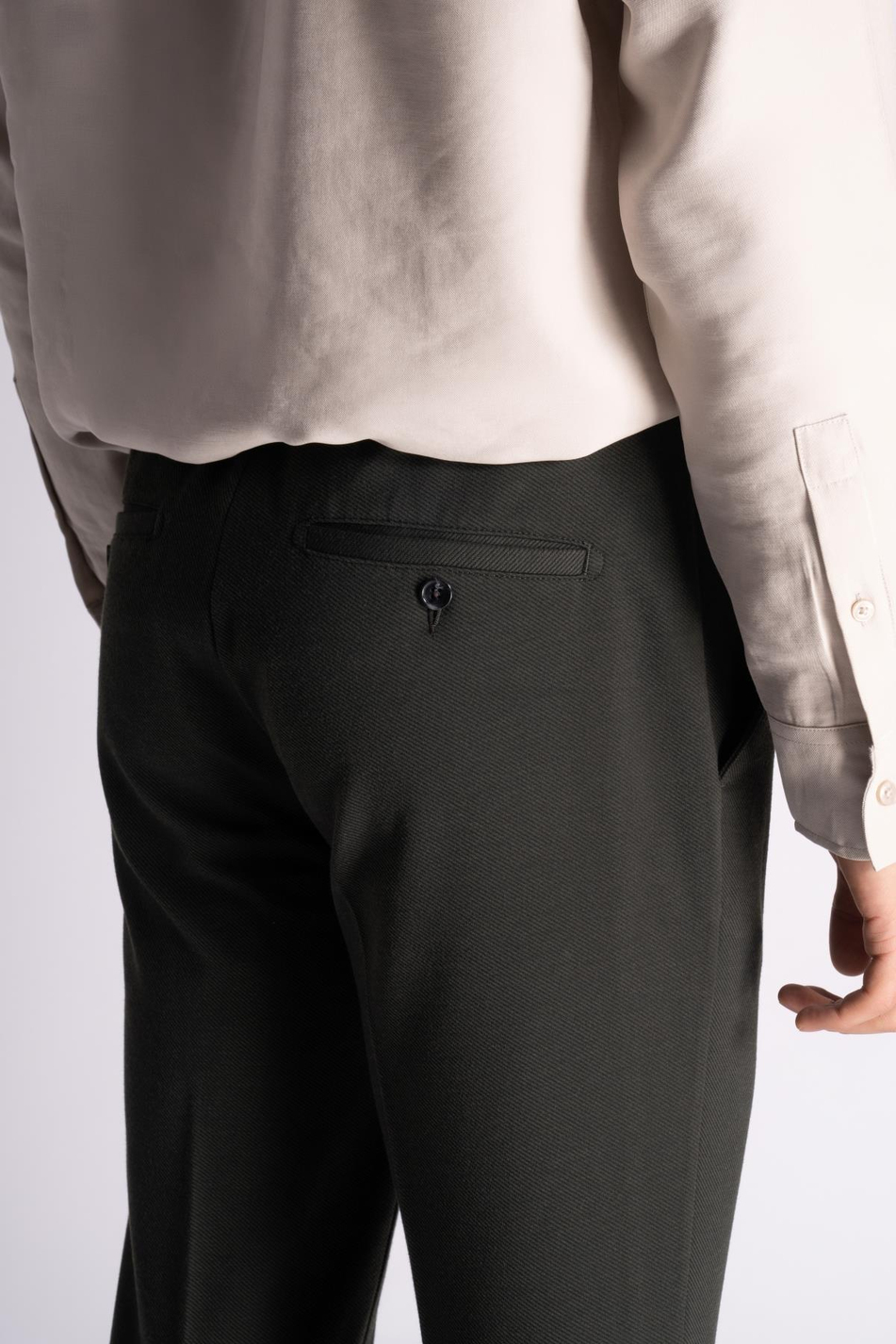 Yan Lastikli Rahat Chino Pantalon