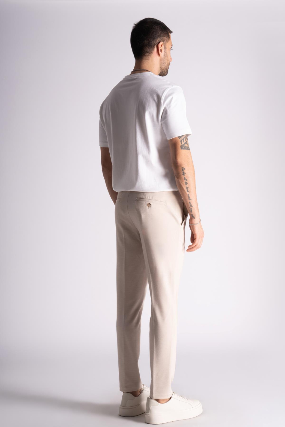 Yan Lastikli Rahat Chino Pantalon