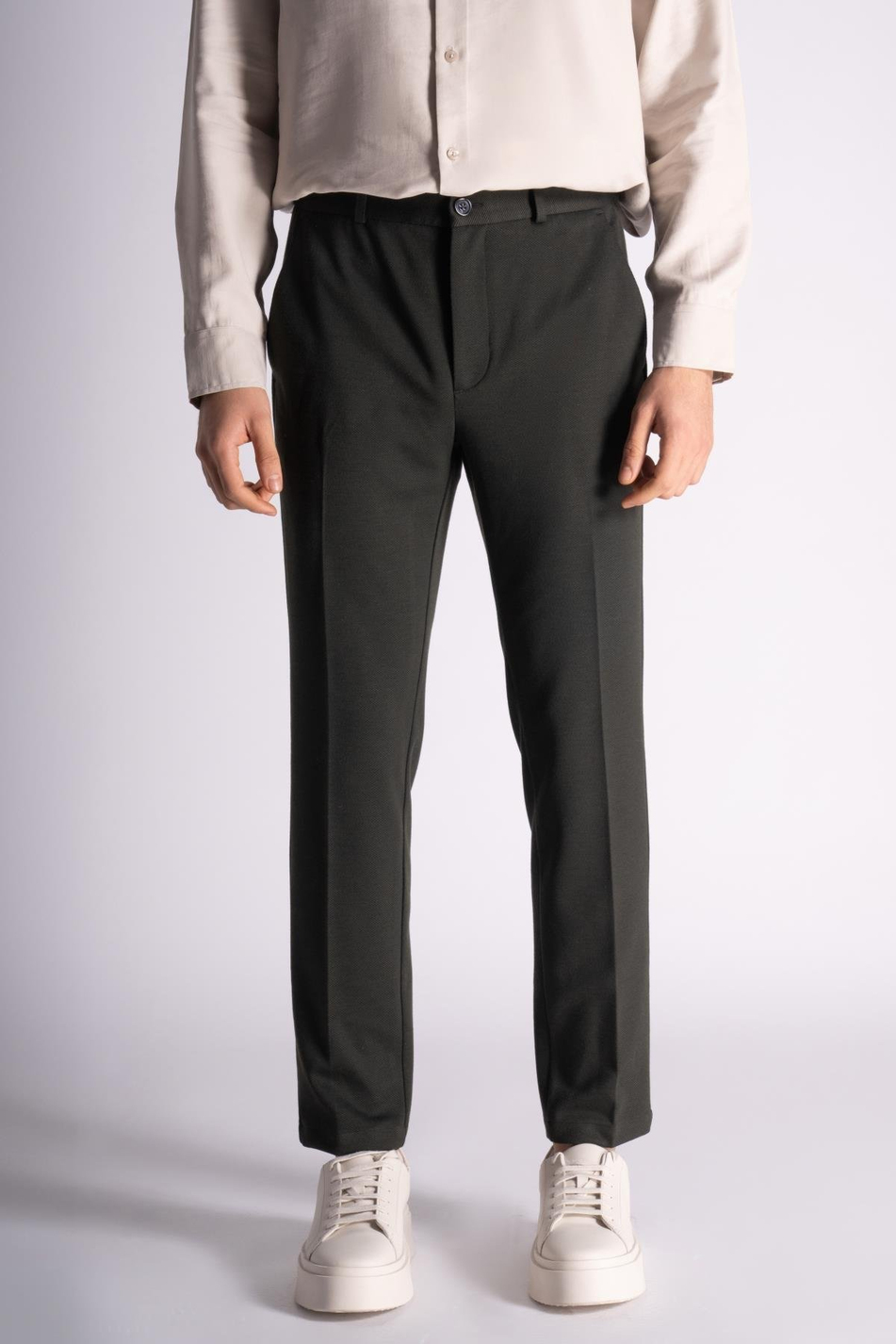Yan Lastikli Rahat Chino Pantalon