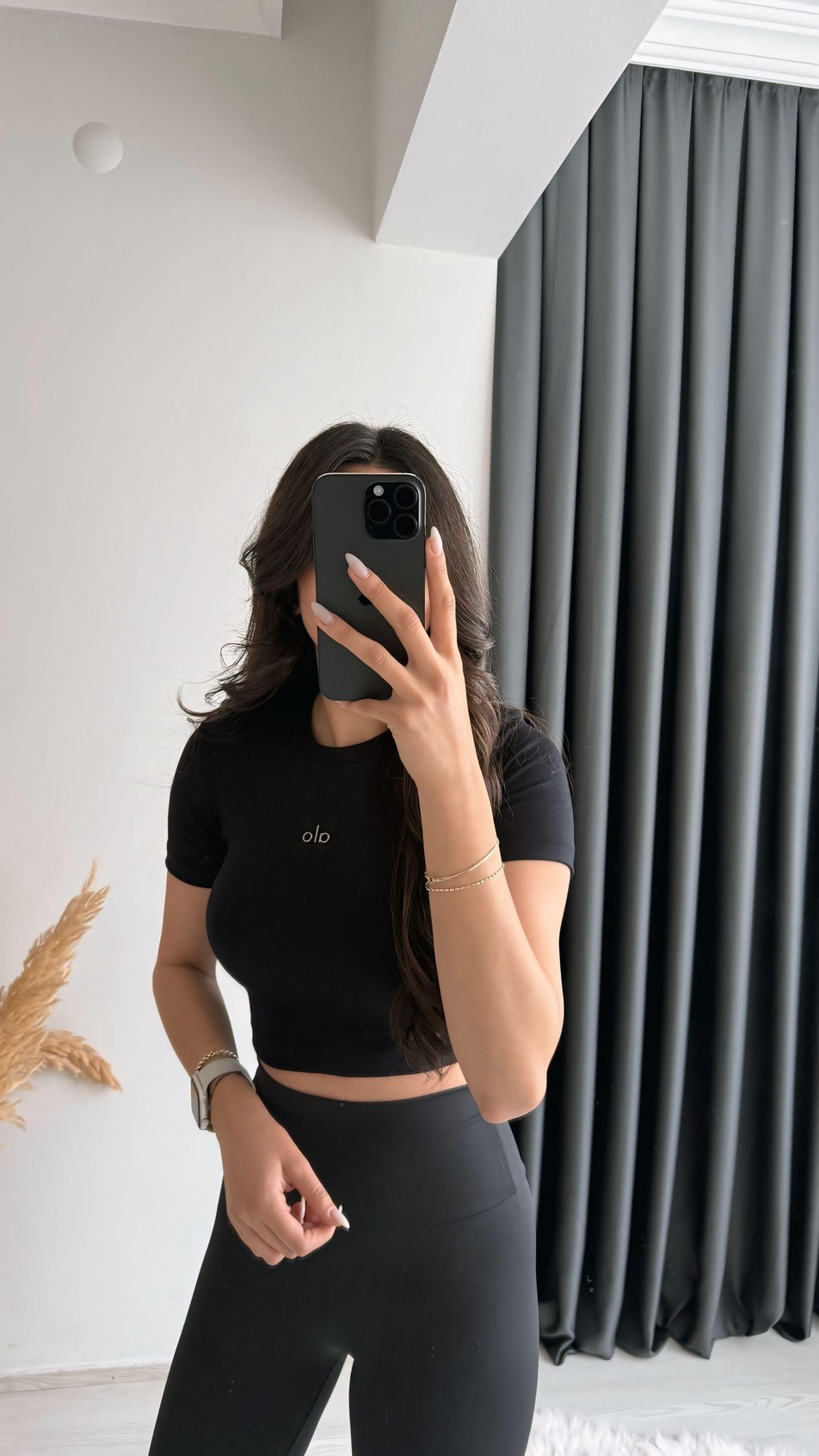 Alone Premium Doku Orj Marka Crop Bluz Siyah