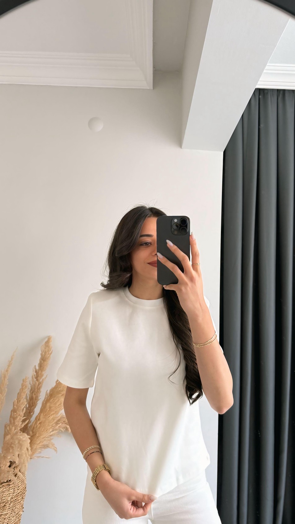 Barnes Pamuklu  Basic VatkalıTshirt Beyaz