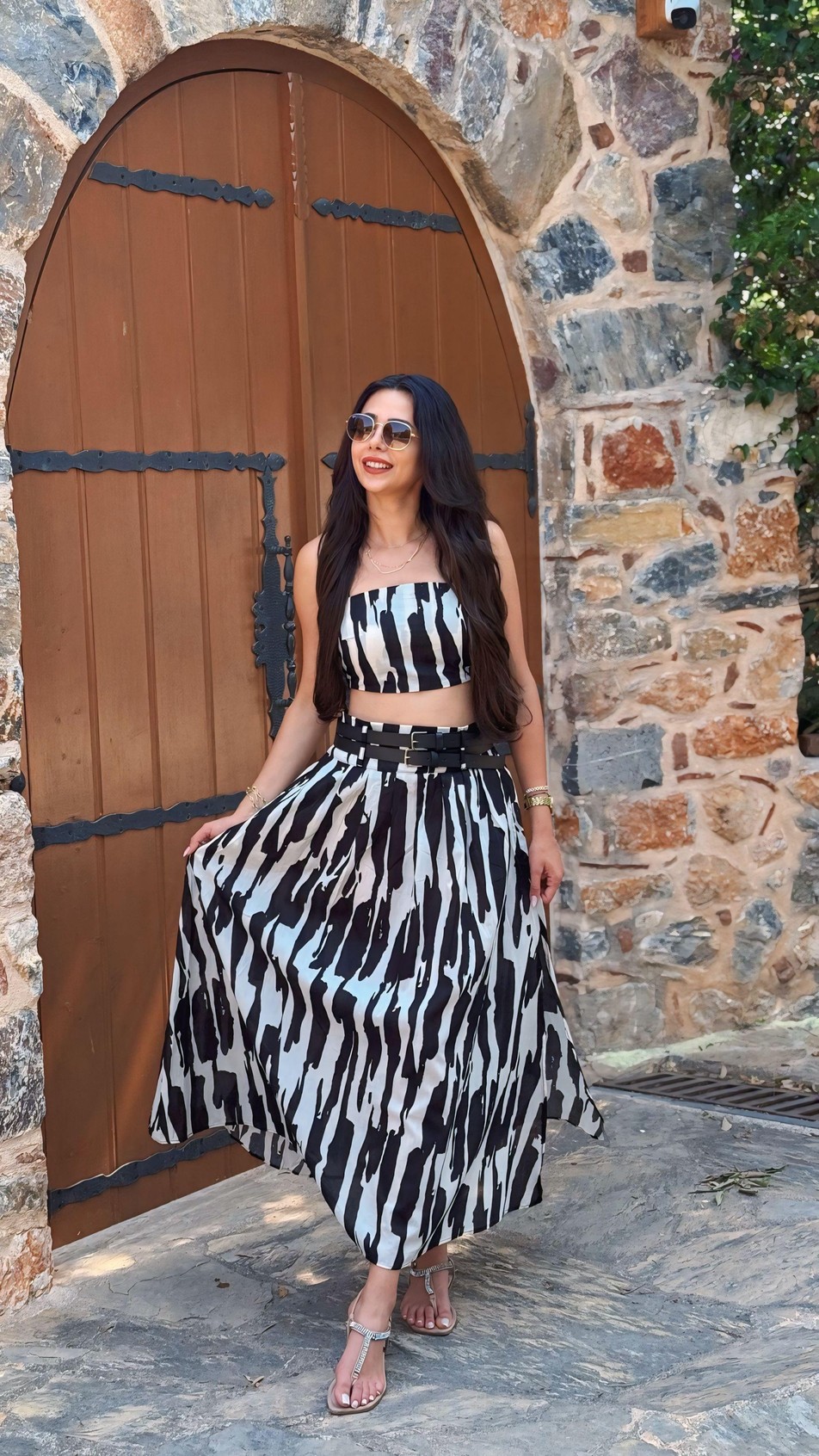 Better Çift Kemerli Etek Crop Takım 