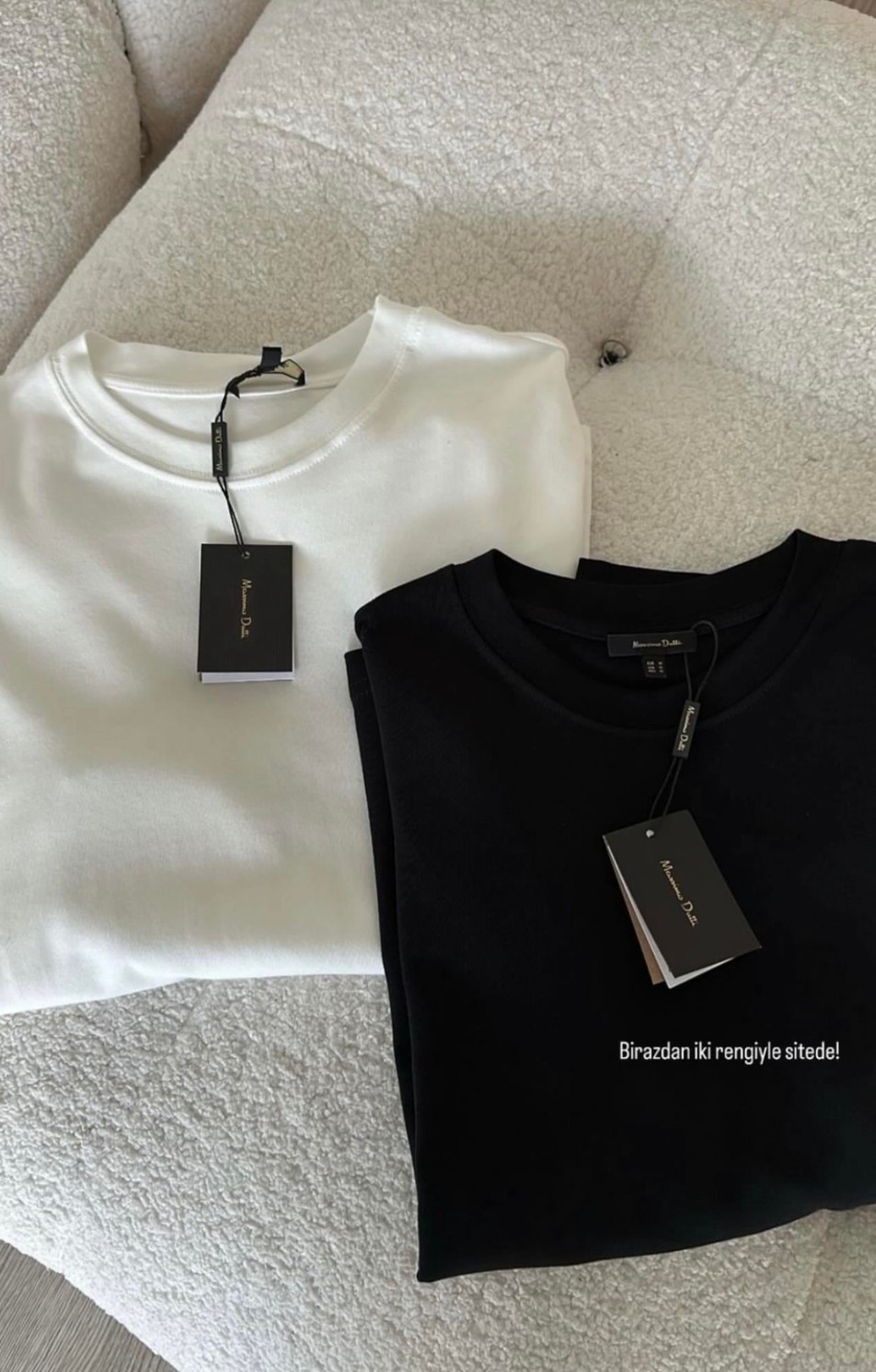 Beyaz Basic Uzun Kol Marka Model İnce Sweat