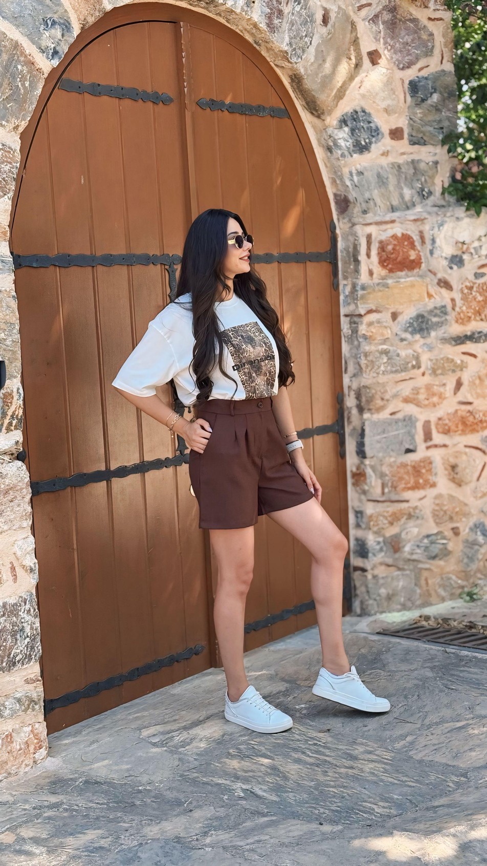 Bohre Mini Kahve Şort