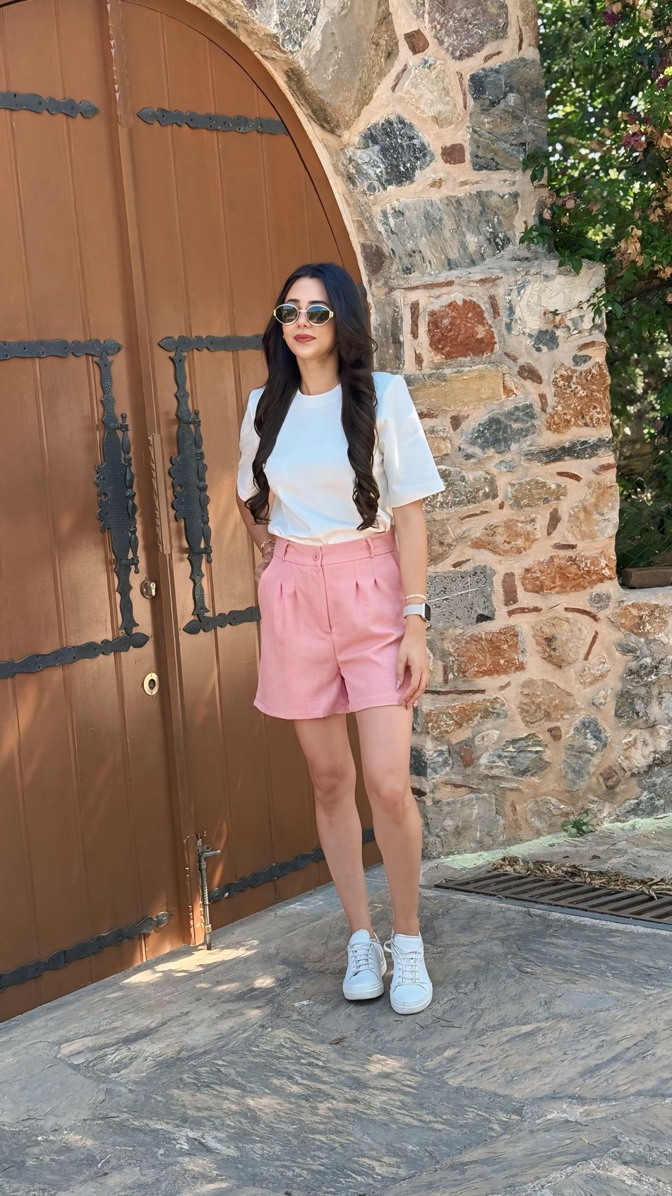 Bohre Mini Pembe Şort