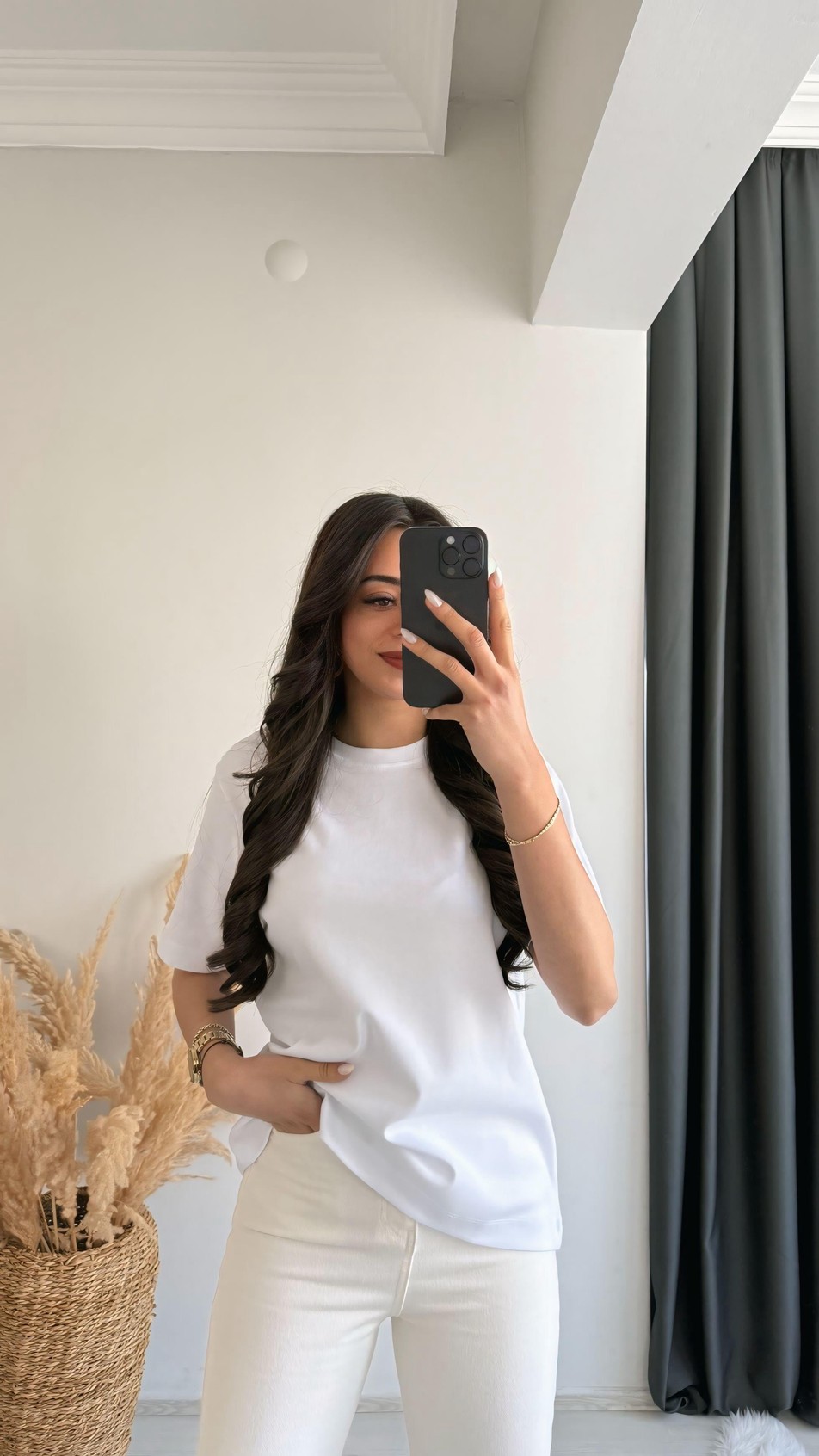 Cosi Pamuklu  Basic Tshirt Beyaz