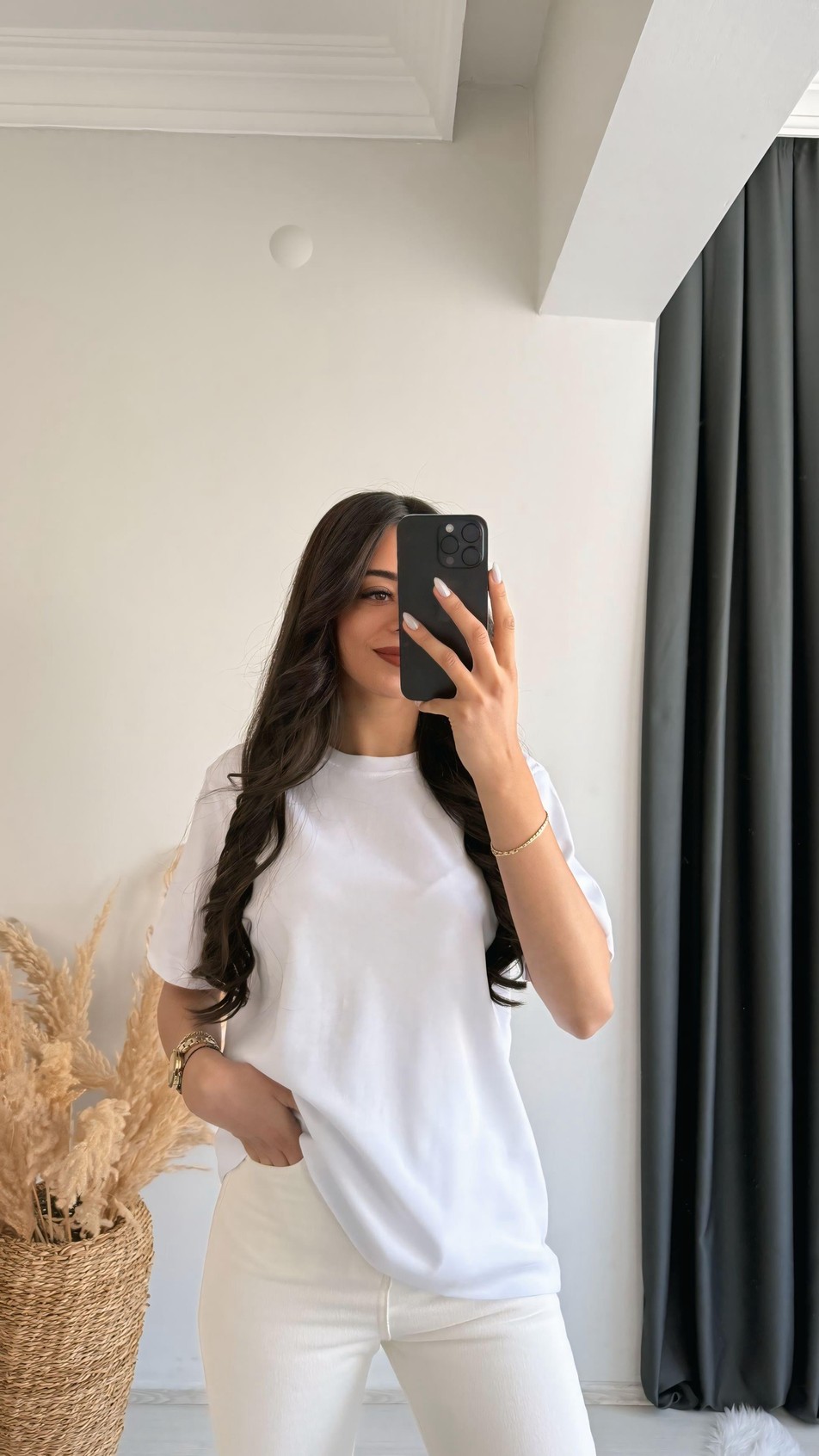 Cosi Pamuklu  Basic Tshirt Beyaz