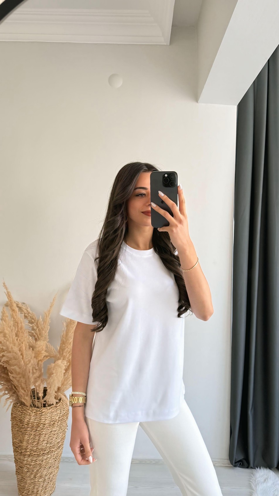 Cosi Pamuklu  Basic Tshirt Beyaz