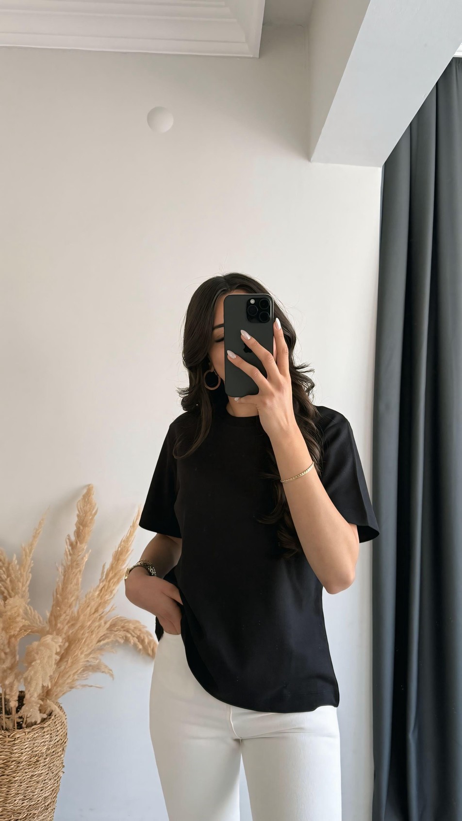 Cosi Pamuklu  Basic Tshirt Siyah