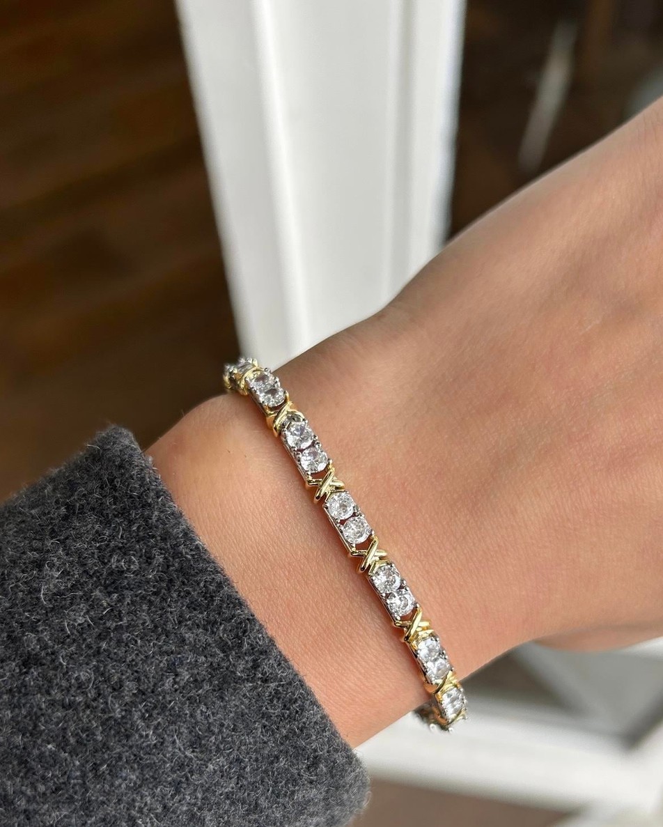 Gold Silver Tiff Su Yolu14K Özel Seri Bileklik