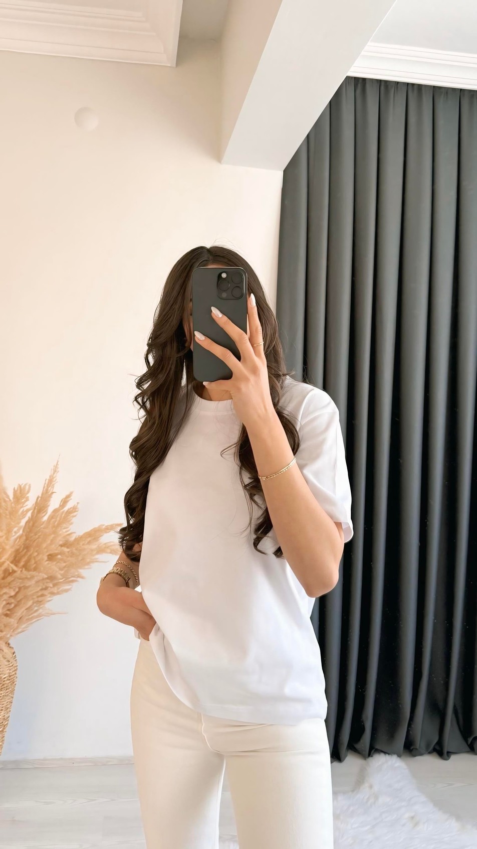 Mast Dilvin Pamuklu  Basic Tshirt Beyaz
