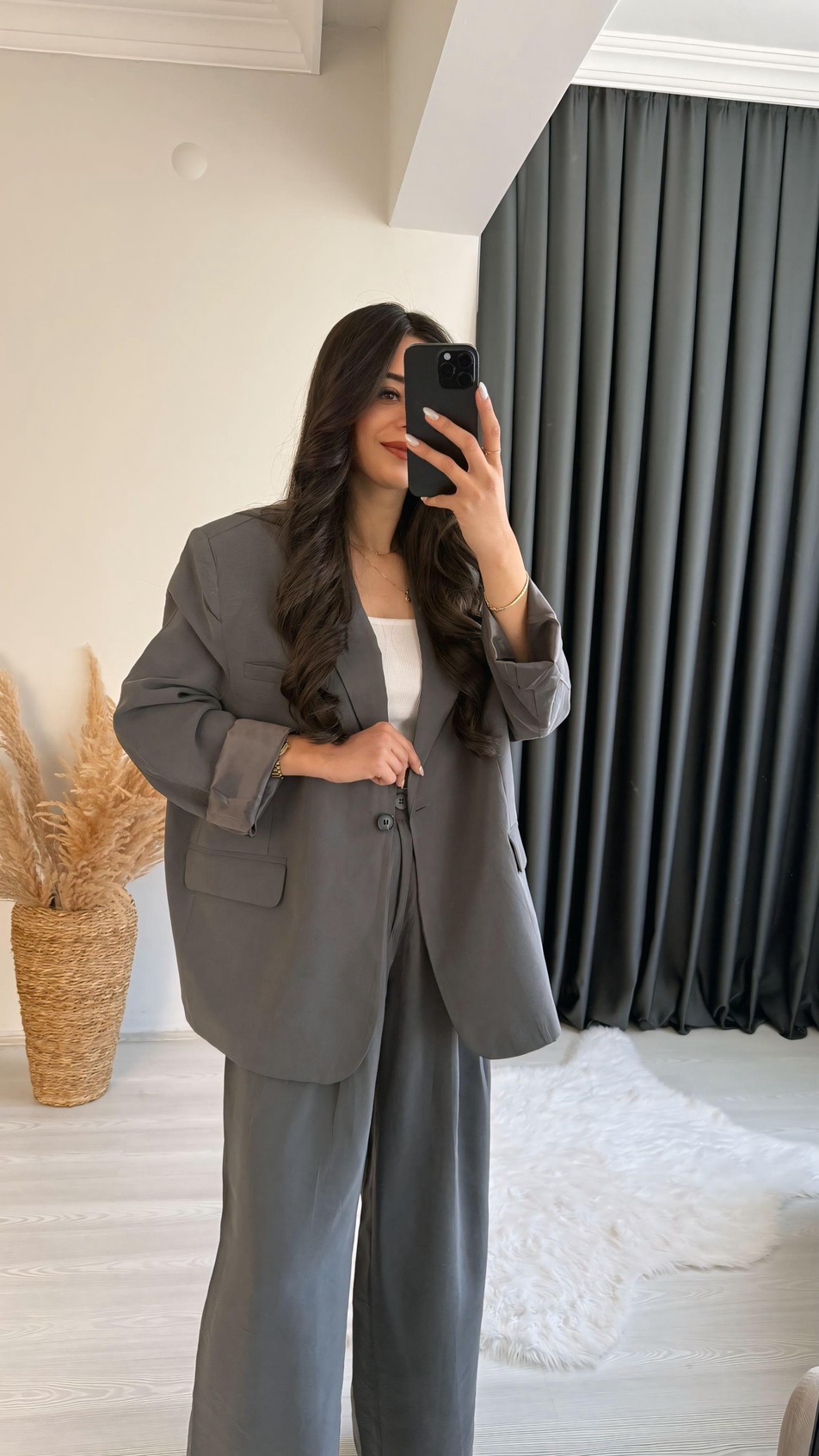 Ruper Premium Antrasit Pantalon Ceket Takım