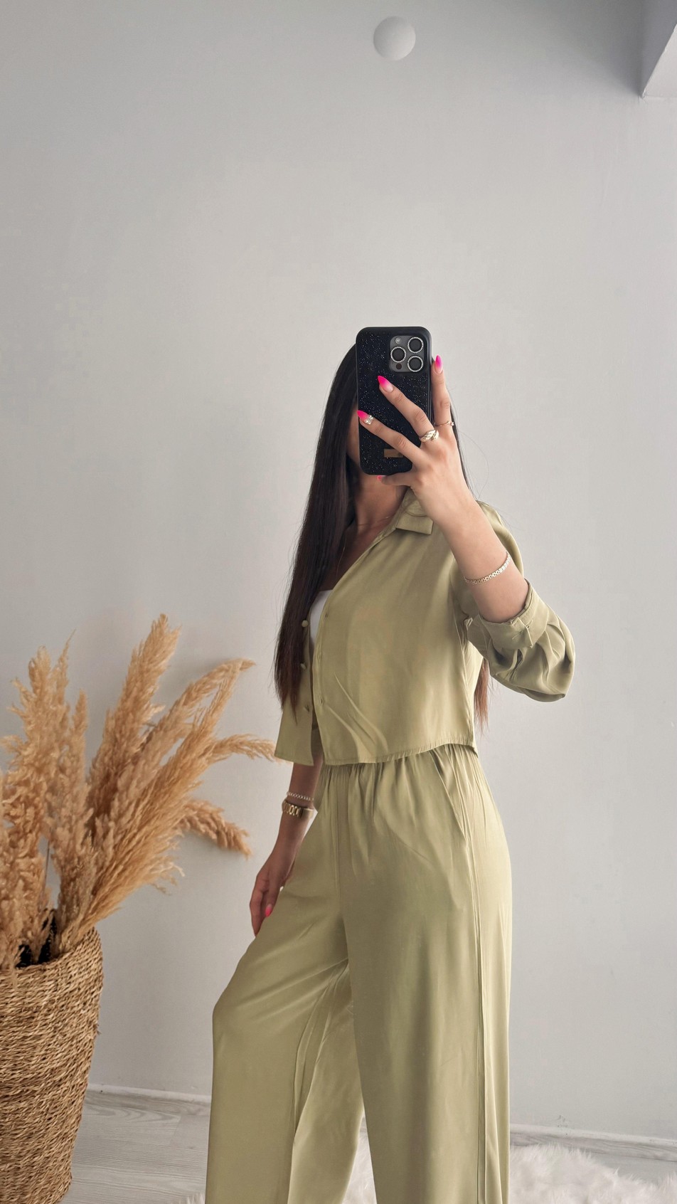 Yeşil Modal Kumaş Takım 