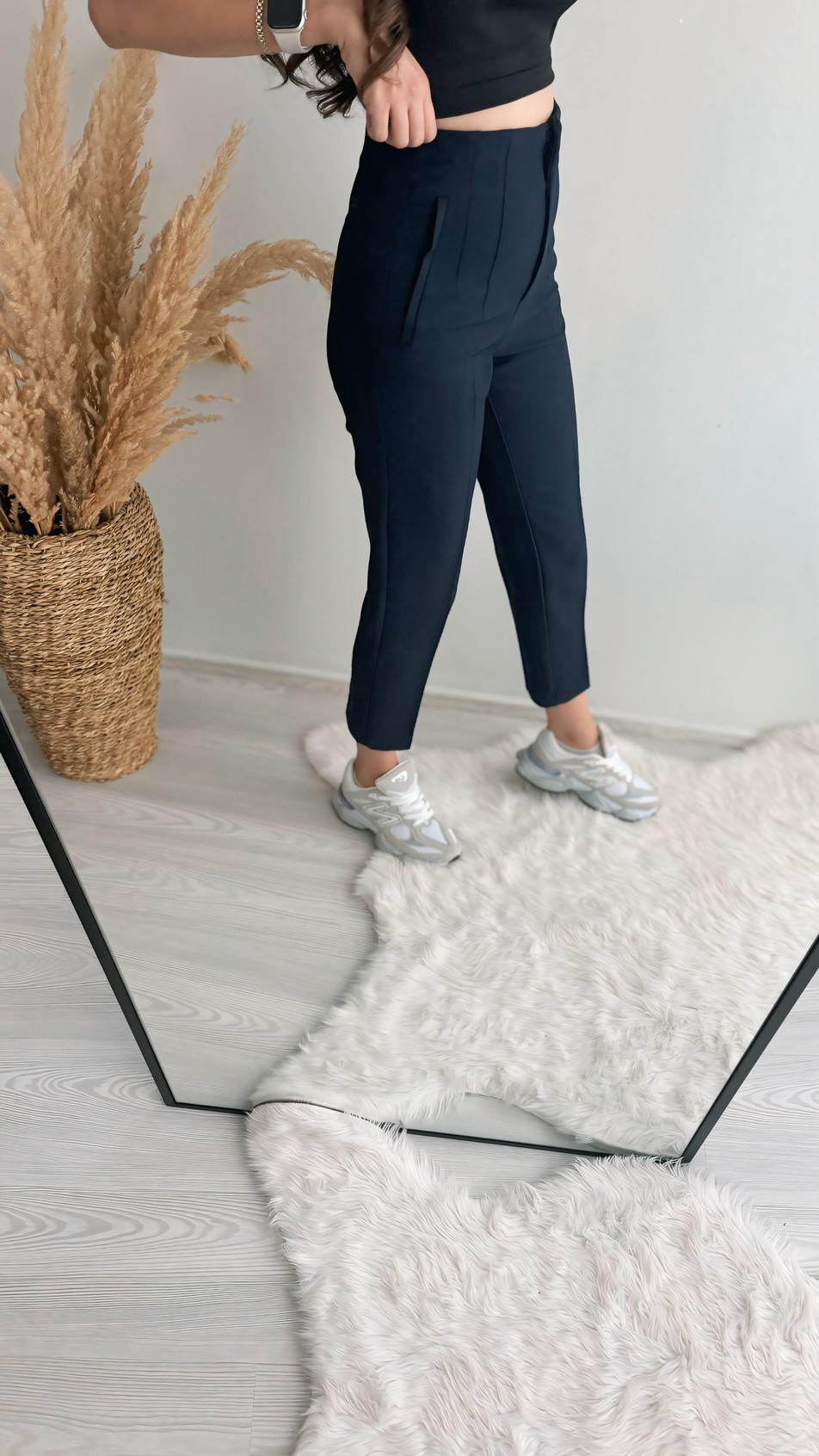 Zra Model Lüx Kalite Kalın Kumaş Flatolu Pantolon Lacivert