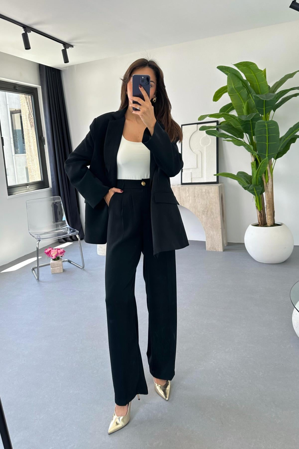Kena Premıum Siyah Blazer Ceket Takım