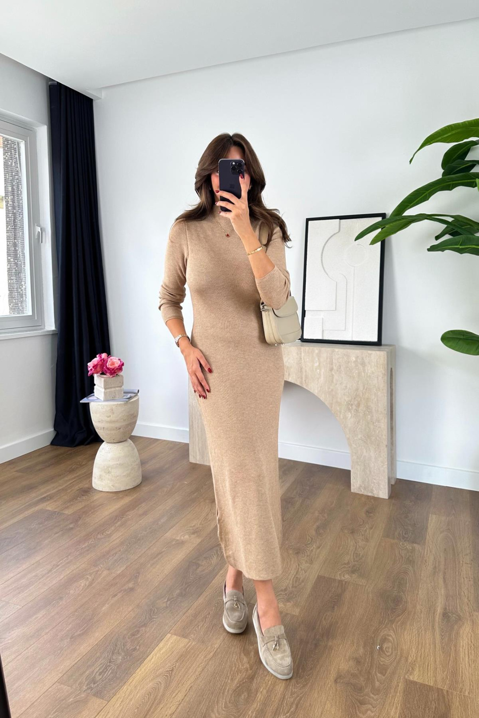 Sarela Vizon Fitilli Maxi Boy Elbise