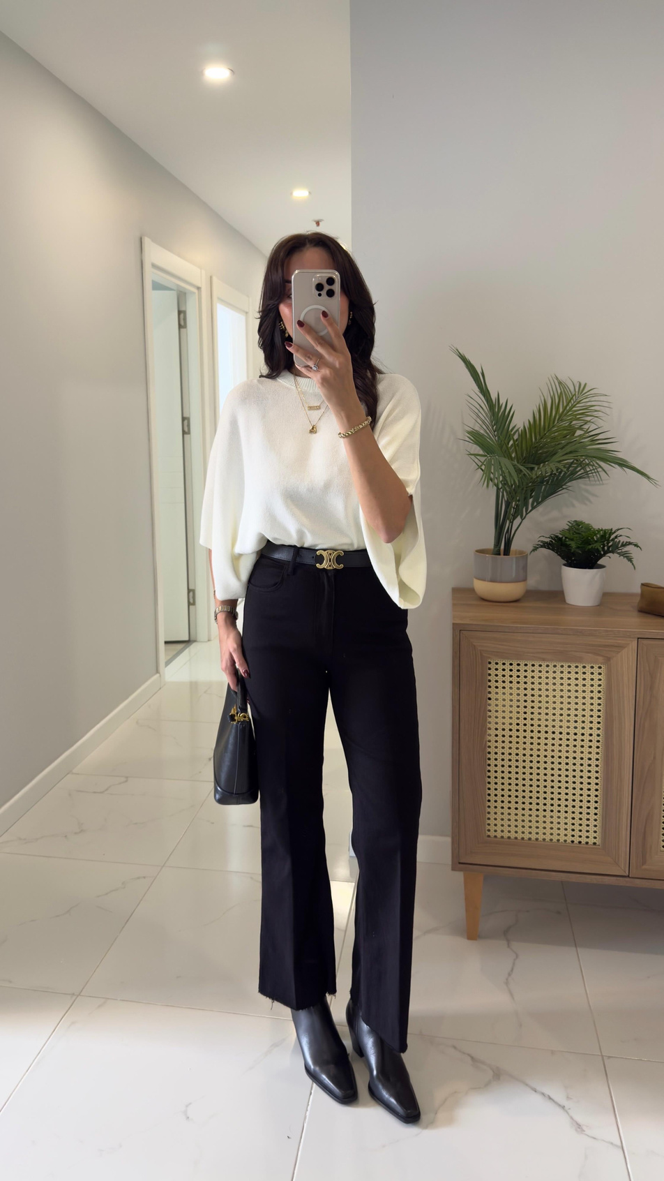 Fiorina Siyah Flare Jean