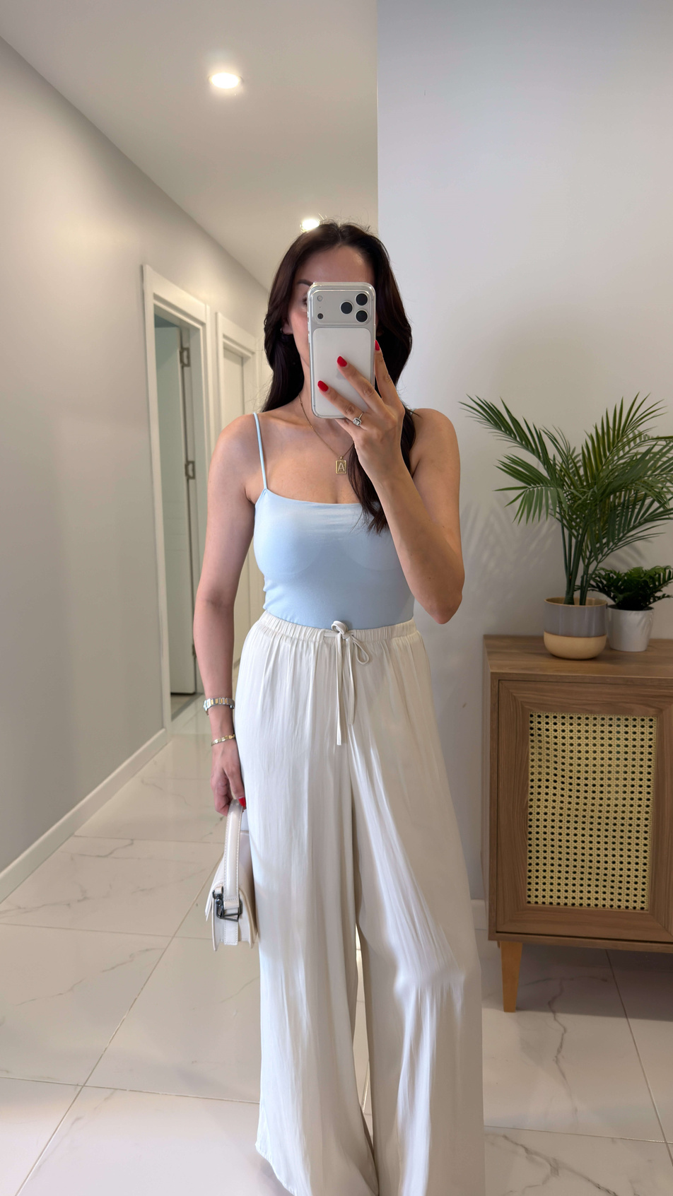 Jeran Bebe Mavi İp Askılı Crop