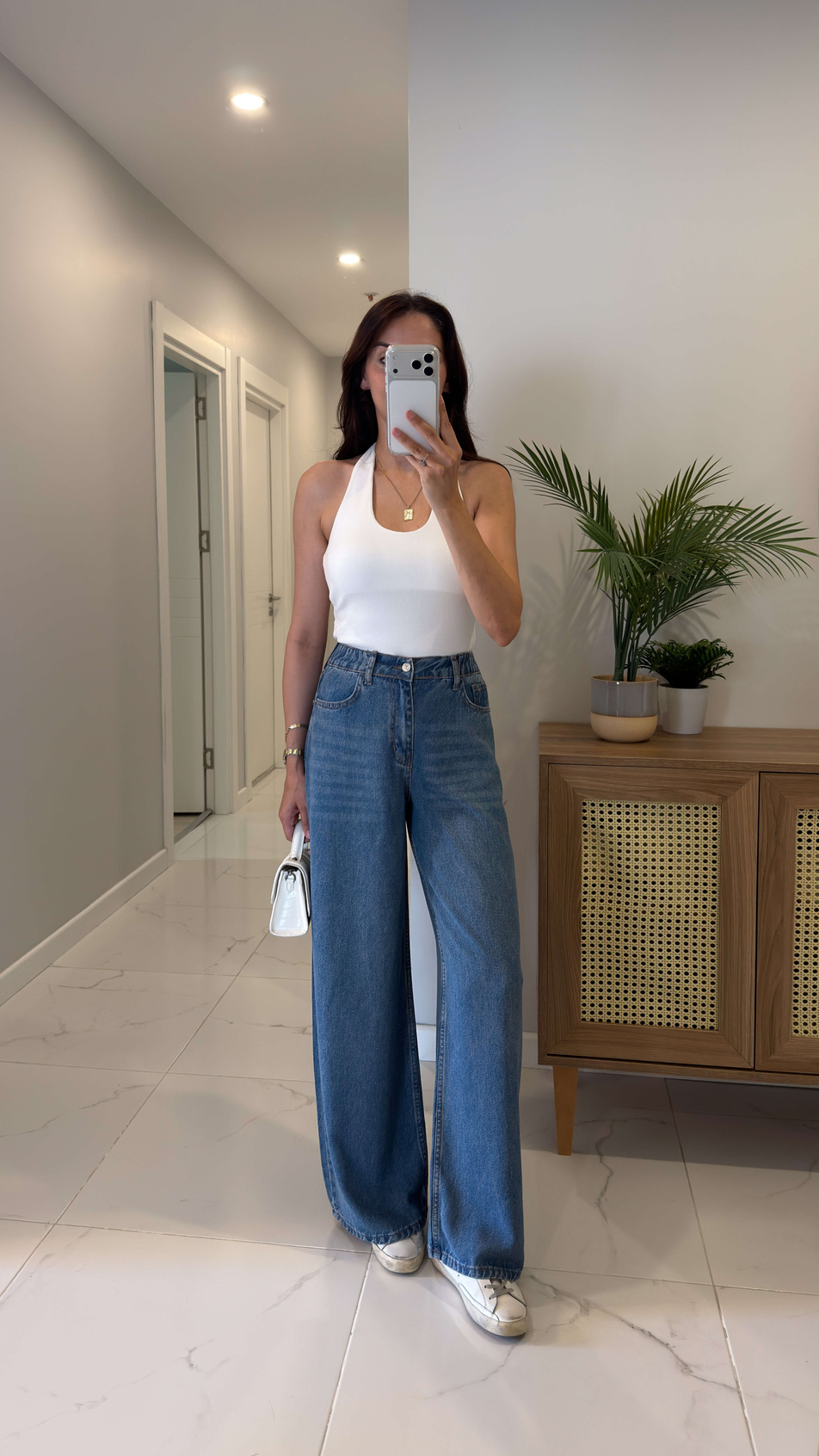 Killas Mavi Beli Lastikli Tensel Jean