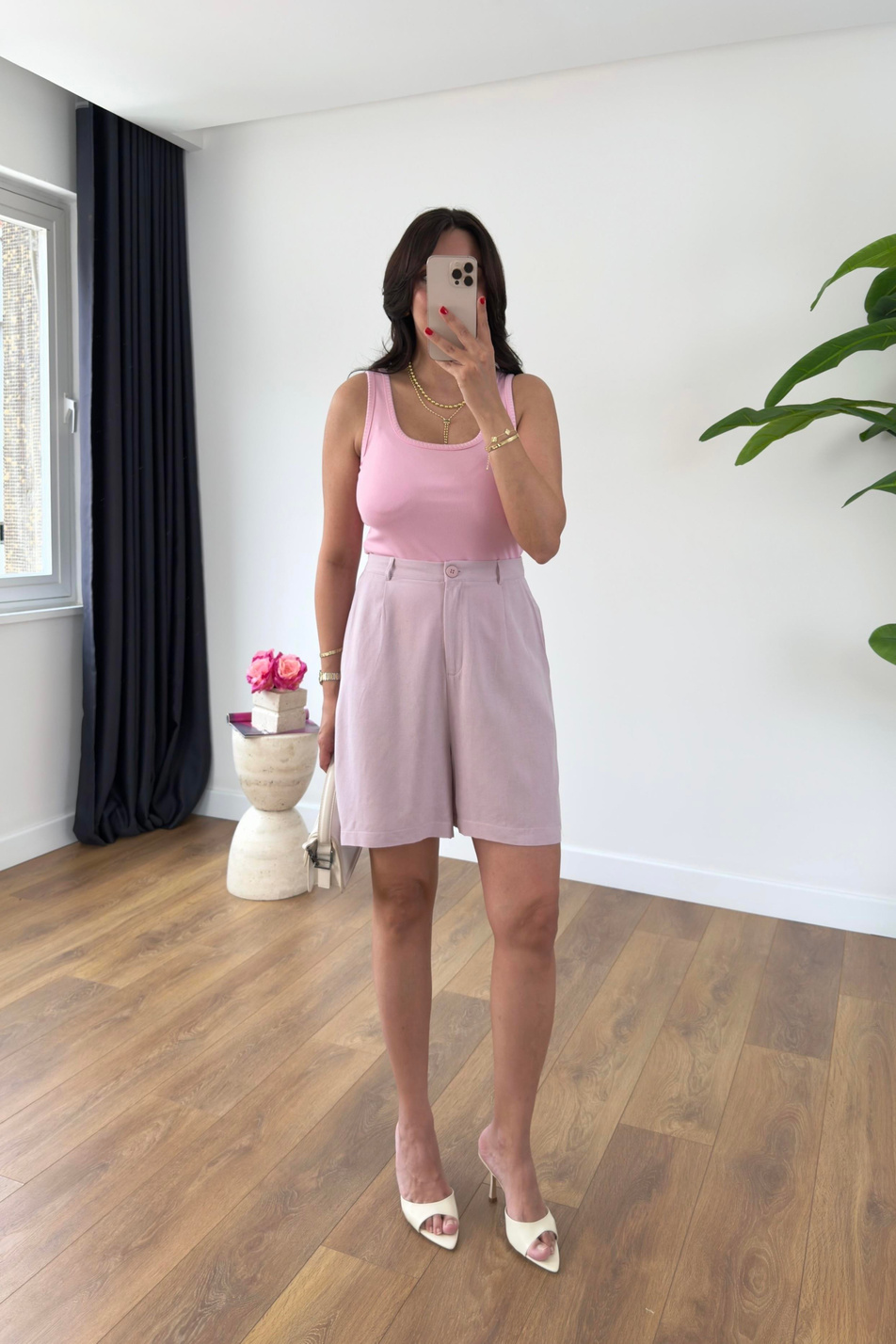 Mandy Lila Keten Şort