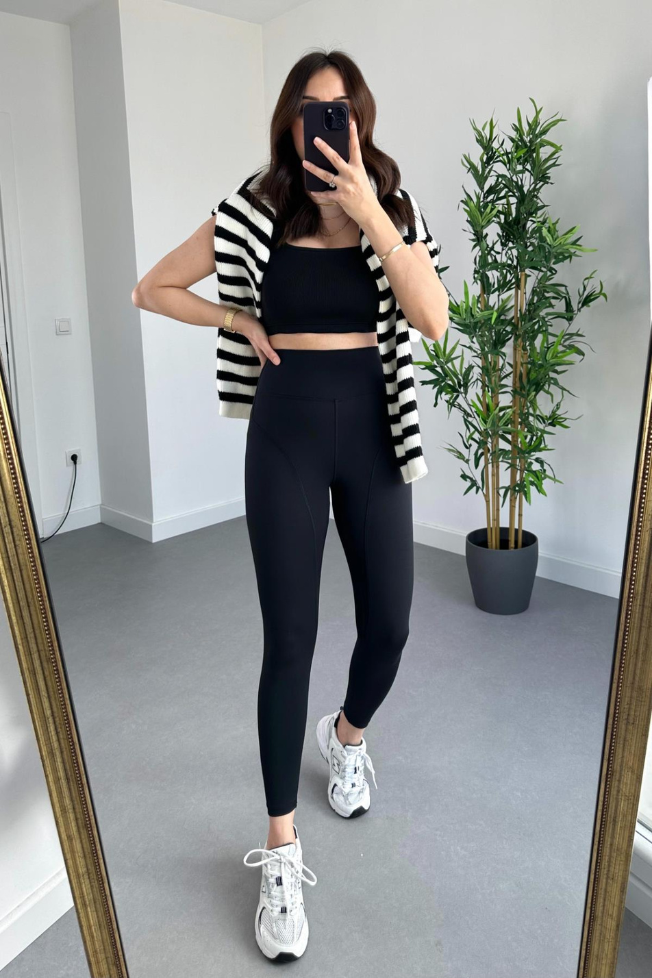 Oysho Siyah Dikişli Toparlayıcı Fit Tayt