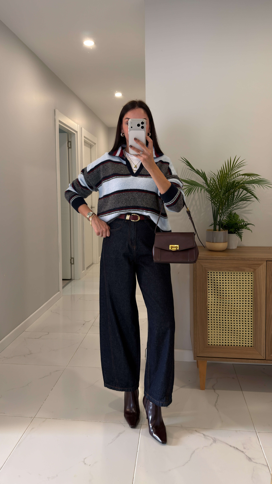 Widoste Dark Blue Barrel Jean