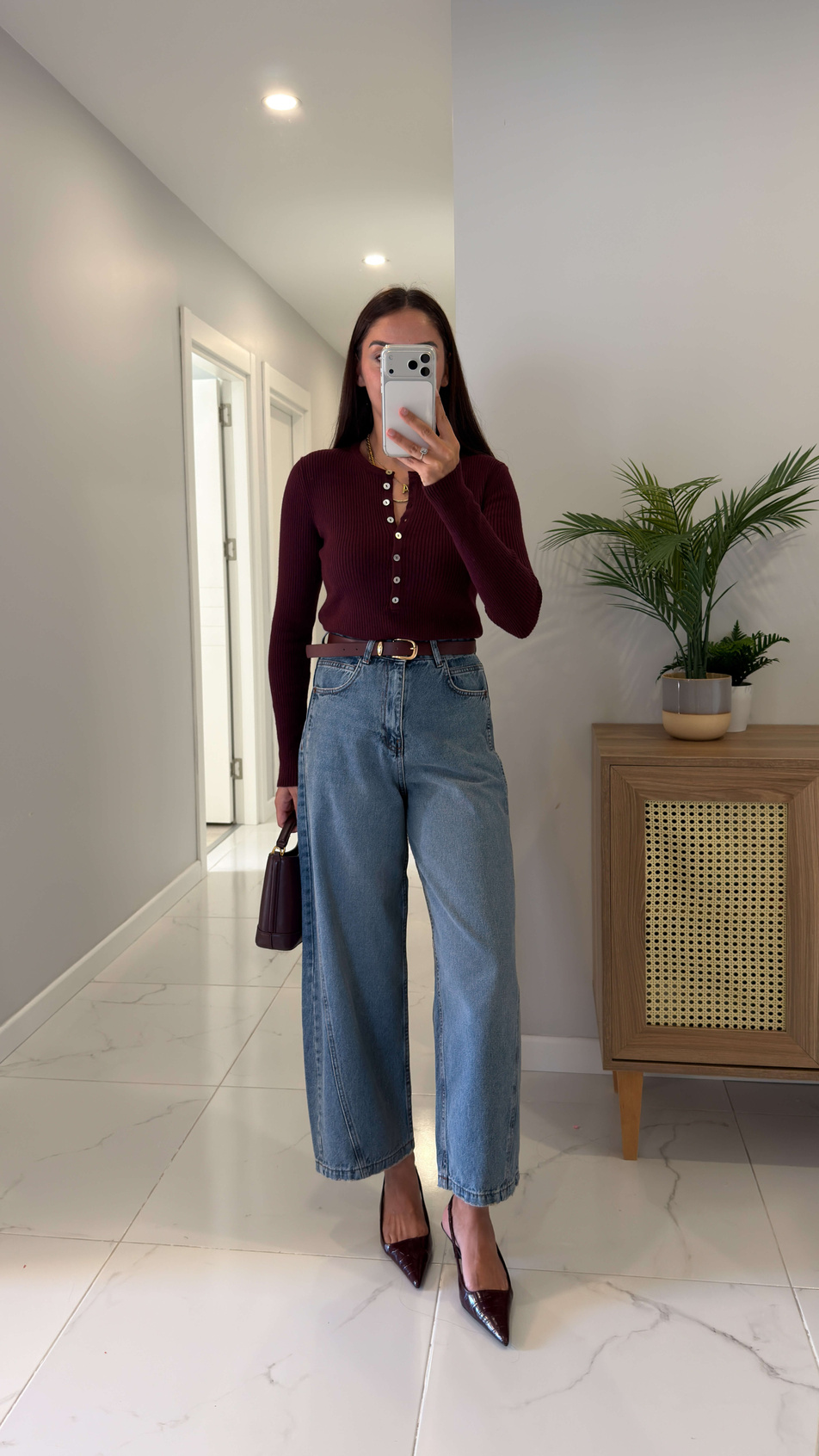 Widoste Mavi Barrel Jean