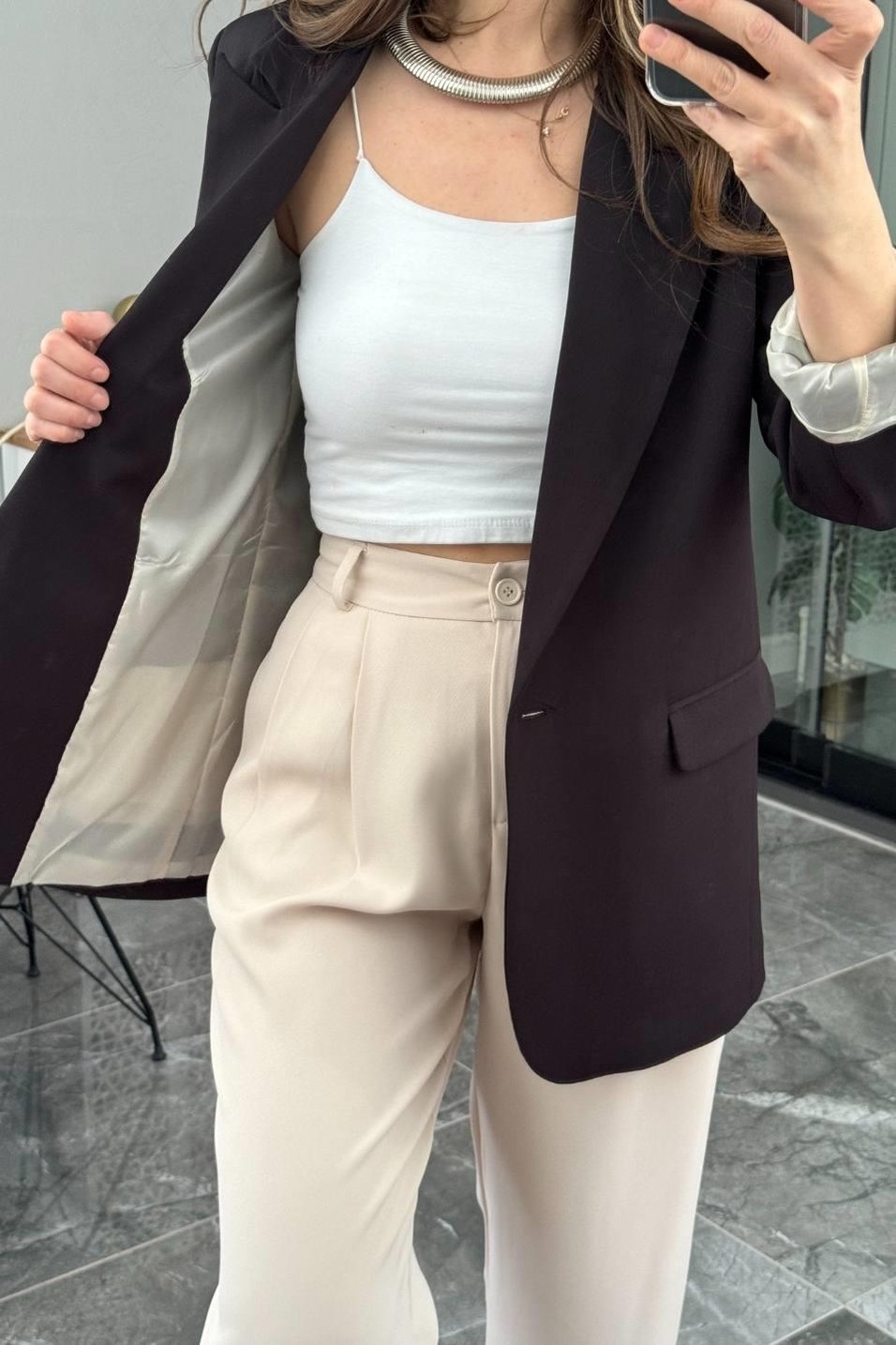CeketPremıum Blazer Ceket Siyah