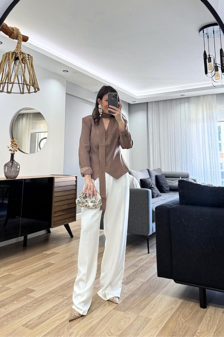 CeketViera Şallı Blazer Ceket Vizon
