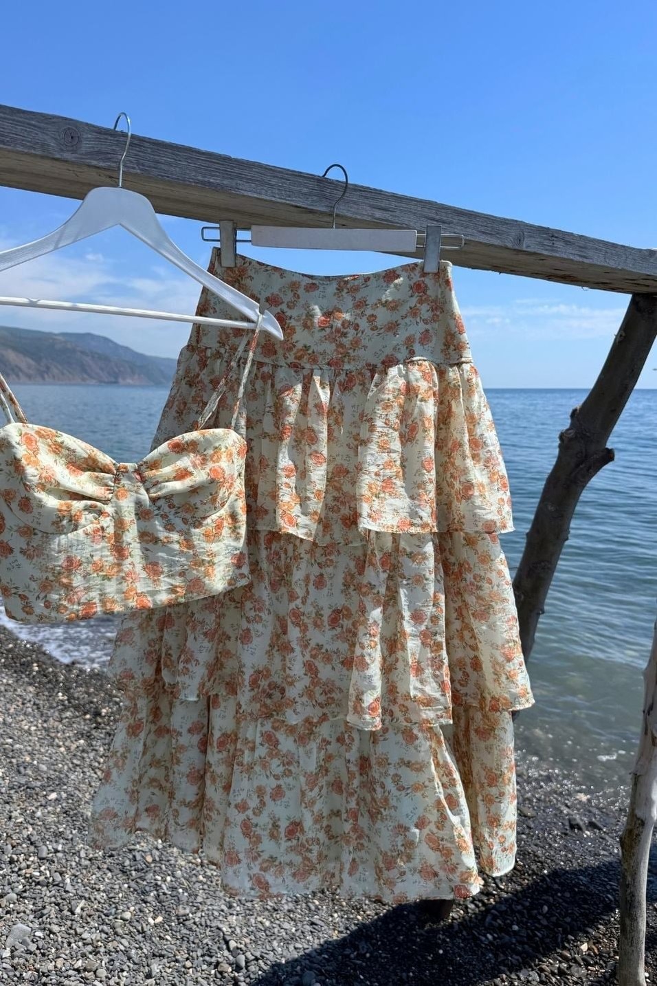 EtekRosalie Floral Kat Kat Midi Etek Multi Color