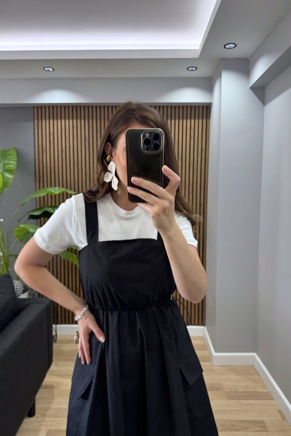 Günlük ElbiseMireva Askılı Midi Boy Elbise Siyah