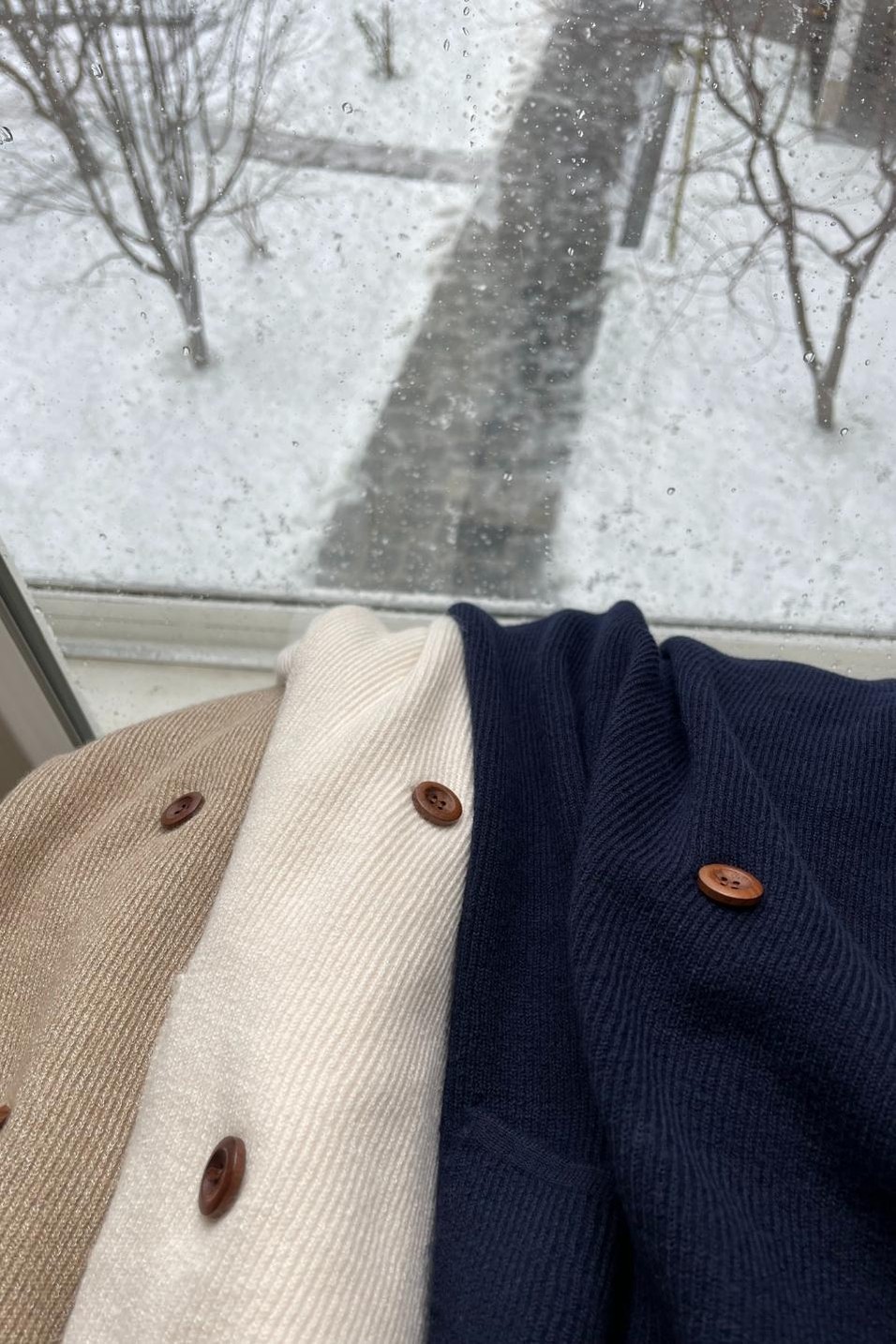 HırkaKruvaze Oversize Cepli Hırka Lacivert