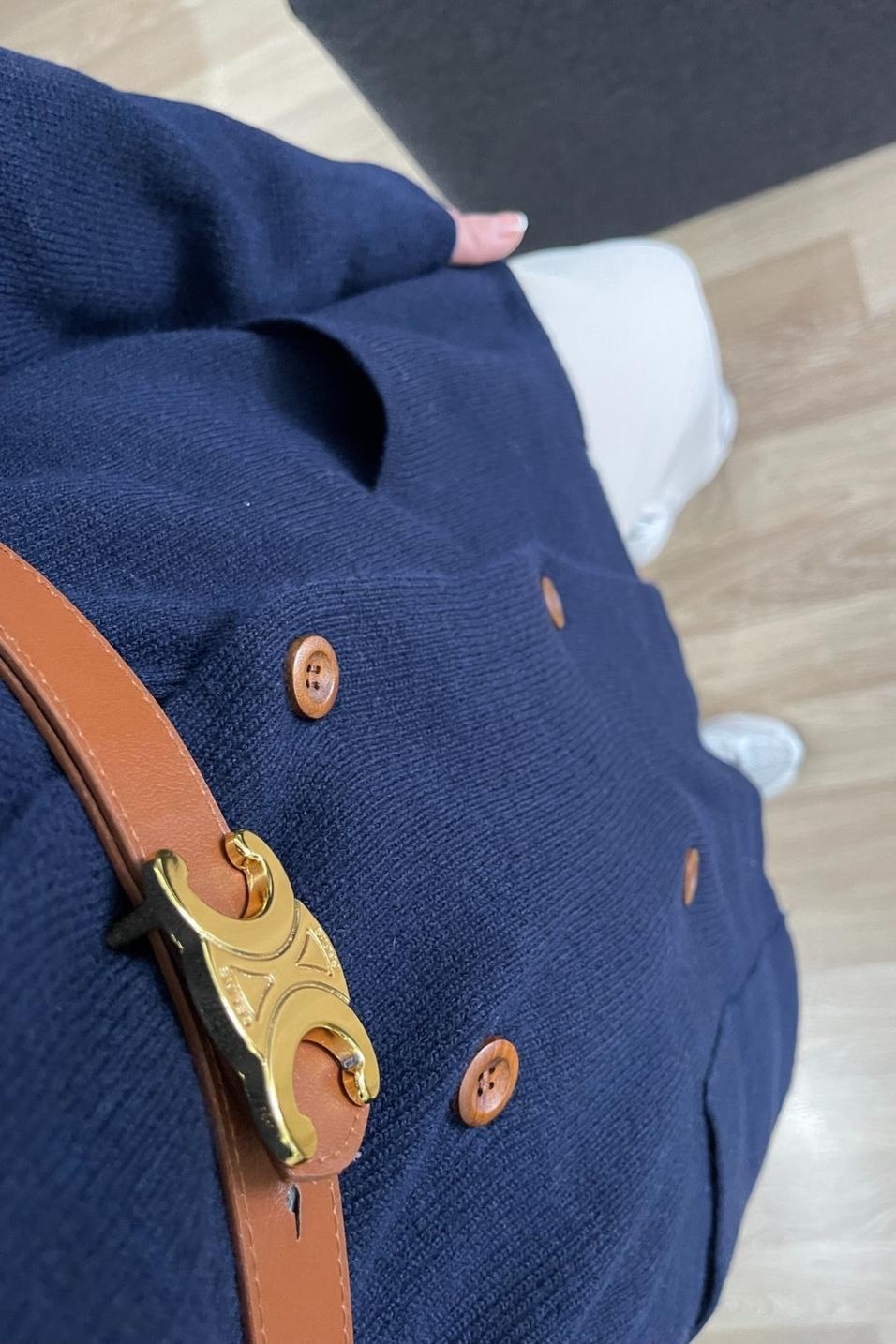 HırkaKruvaze Oversize Cepli Hırka Lacivert