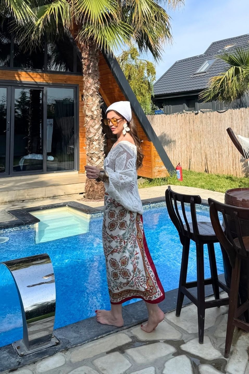 KimonoBoheme Örgü Kimono Ekru