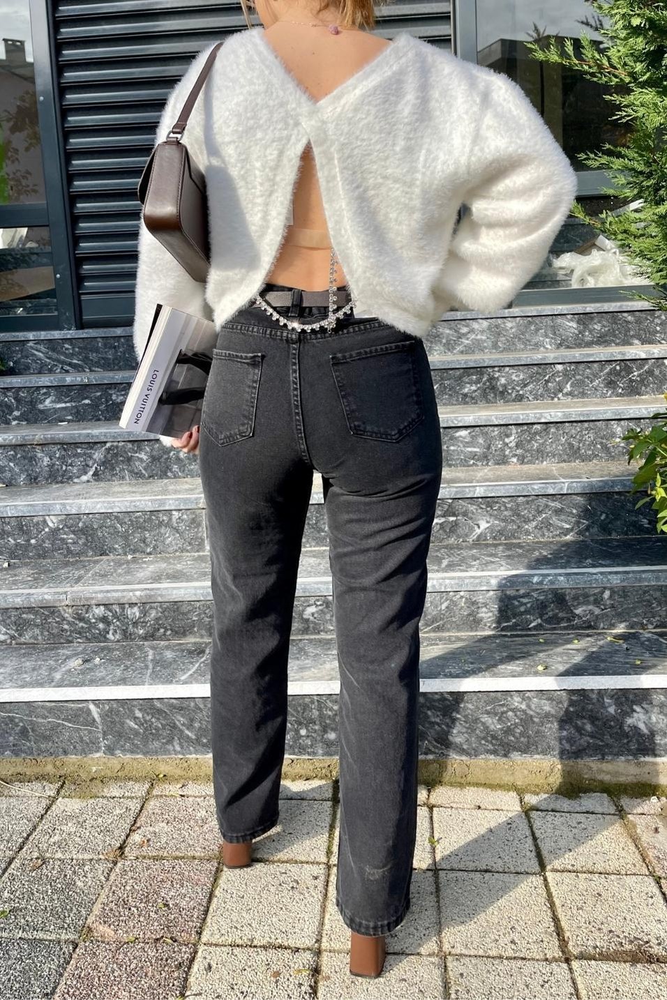 Kot PantolonZr Model Straight Jean Füme