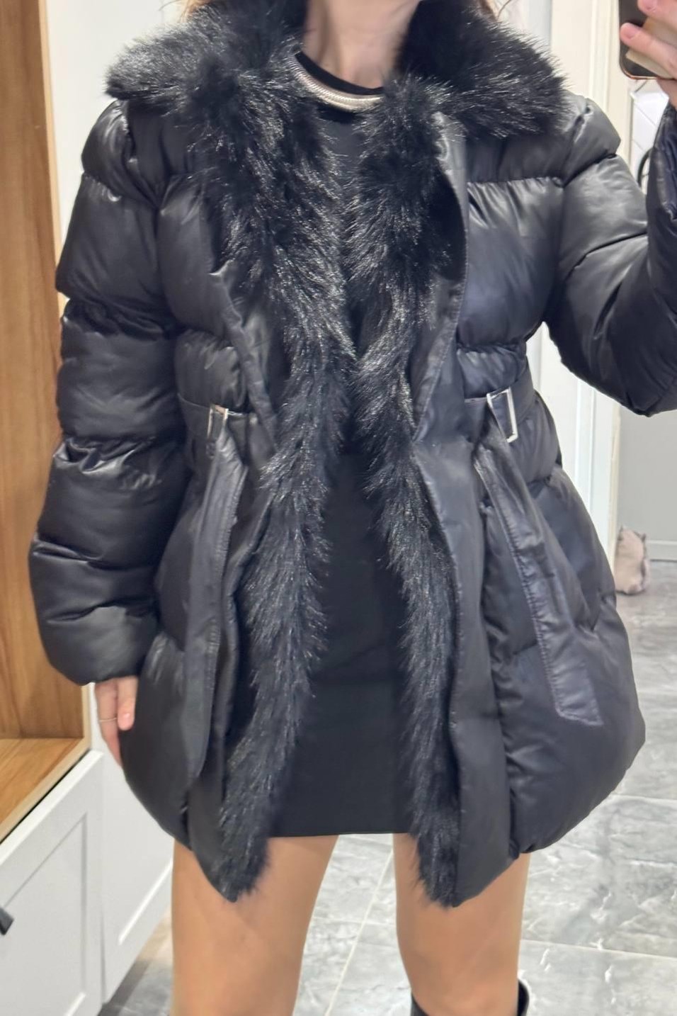 MontWinter Aura Şişme Mont Siyah