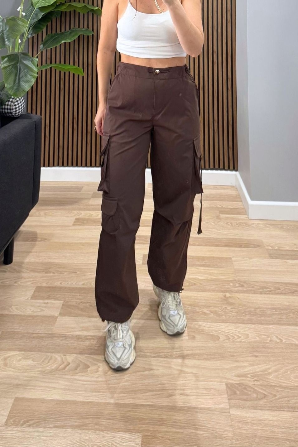 PantolonNova Multi Cep Kargo Pantolon Kahverengi