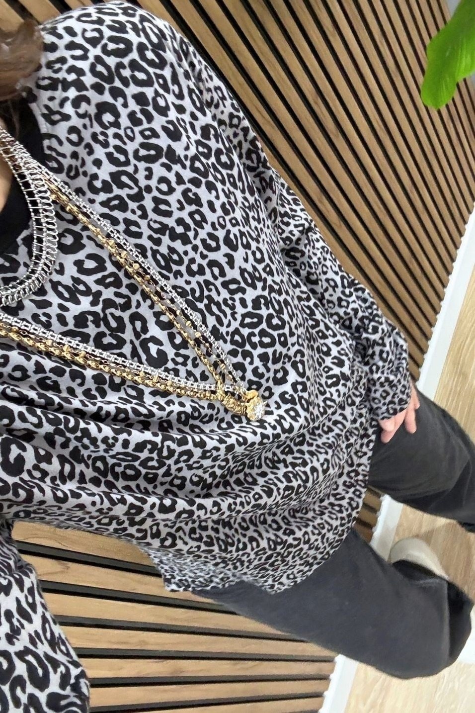SweatshirtDesenli Oversize Basic Sweat Gri