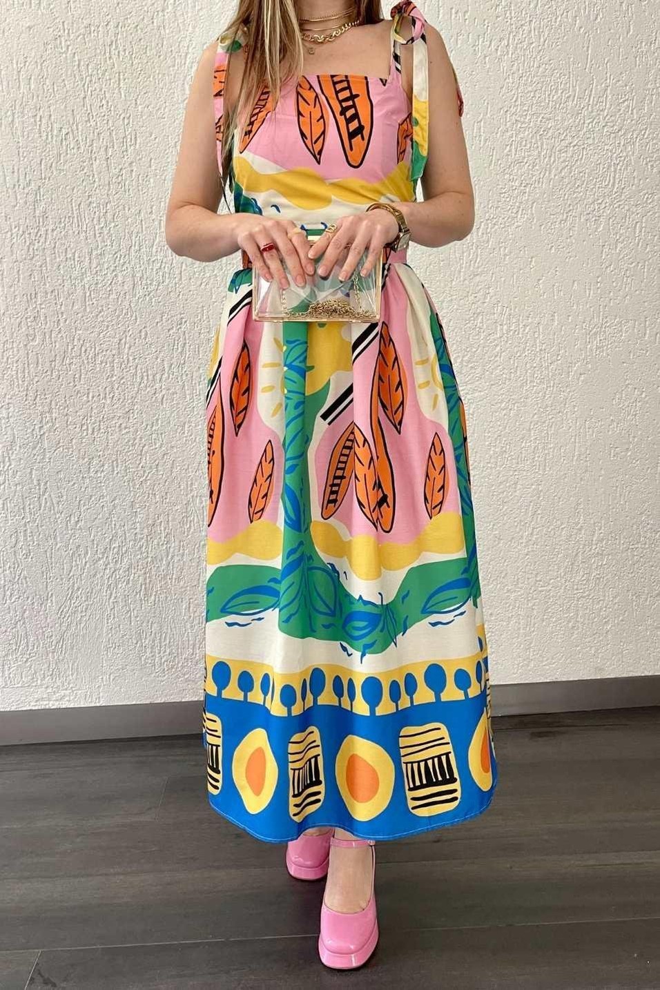 TakımDesenli İkili Takım Multi Color