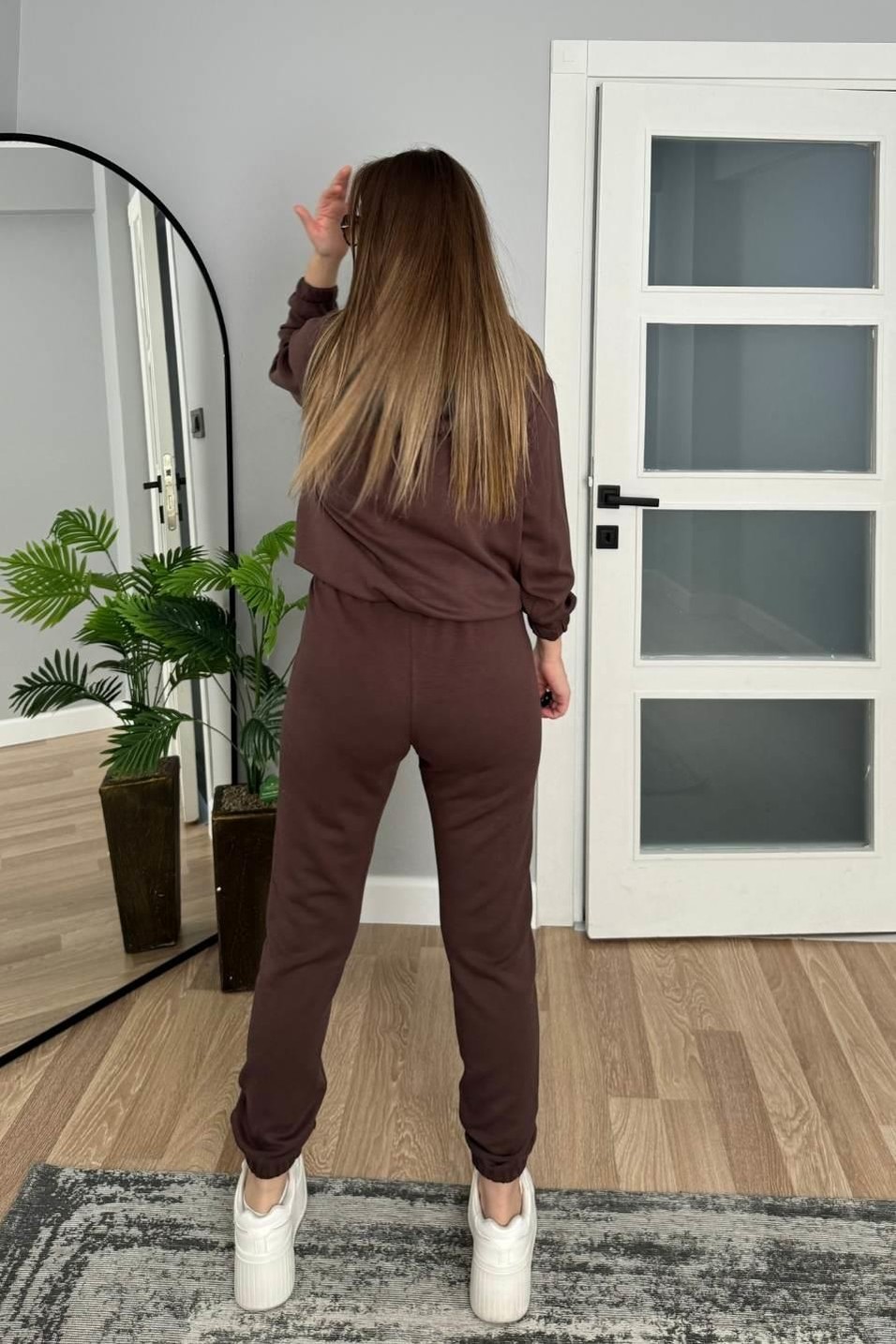TakımFermuarlı Modal Takım Acı Kahve