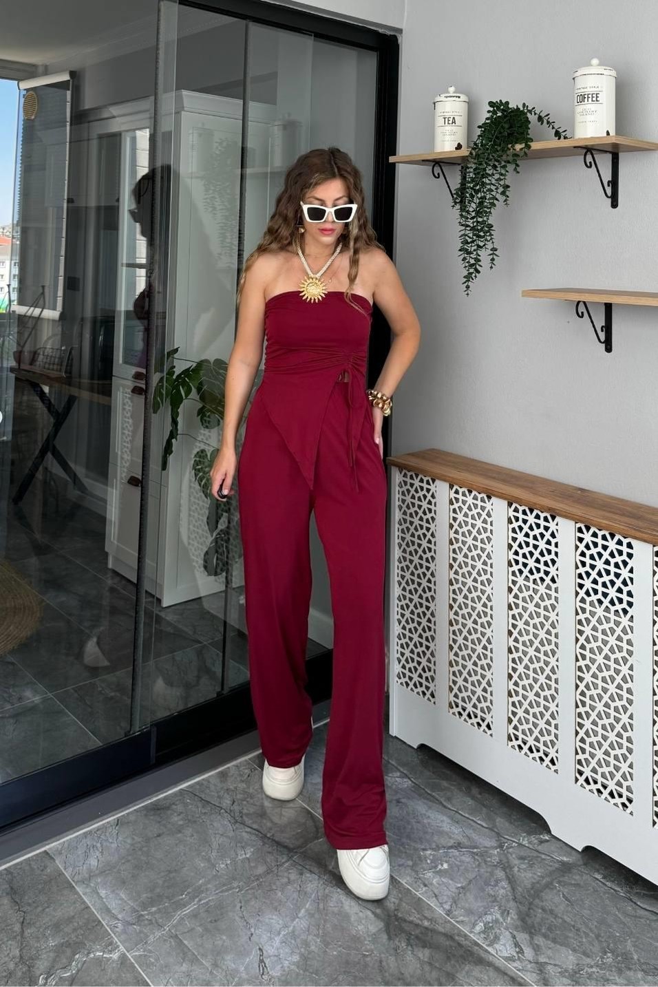 TakımMarka Model Straplez İkili Takım Bordo