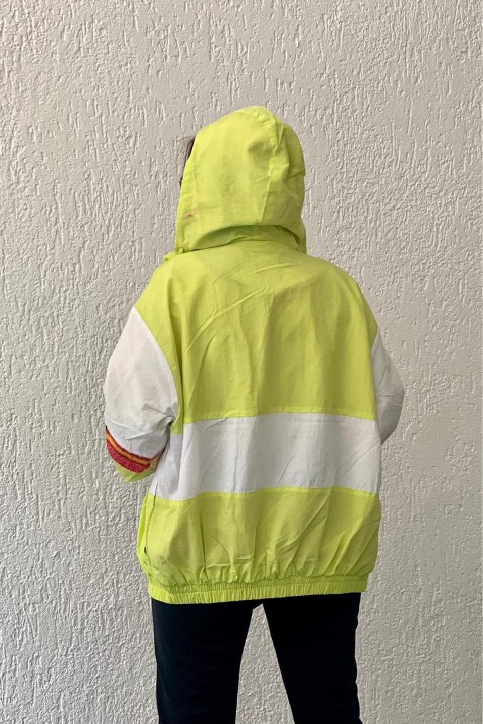 TrençkotRenkli Yağmurluk Lime